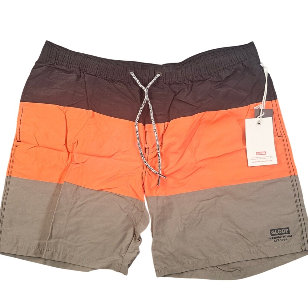 Globe Scope Men's 36 Swim Trunks Mutlicolor Colorblock Board Shorts Travel